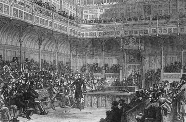 El Sr. Disraeli presentando el Proyecto de Reforma en 1859